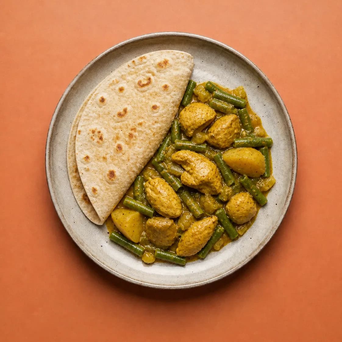 Surinaamse roti kip